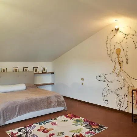 Little Brick House On Hills With Balconies *